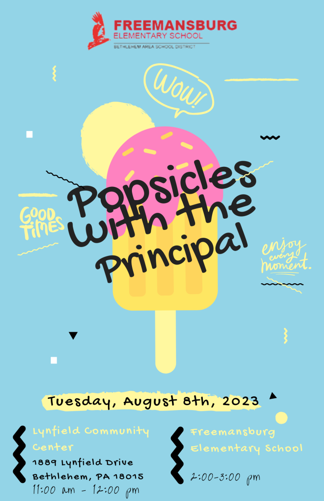 Popsicles with the Principal