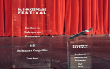 Pennsylvania Shakespeare Festival trophies Liberty's kids won over the weekend.